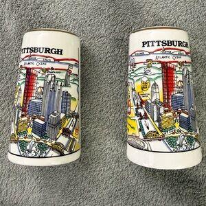 Pittsburgh Vintage Souvenir Salt and Pepper Shakers